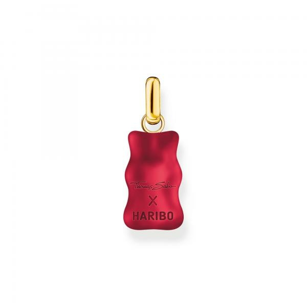 Thomas Sabo Aranyozott ezüst piros Haribo gumi maci medál PE967-414-10