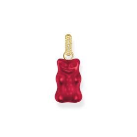 Thomas Sabo Aranyozott ezüst piros Haribo gumi maci medál PE967-414-10