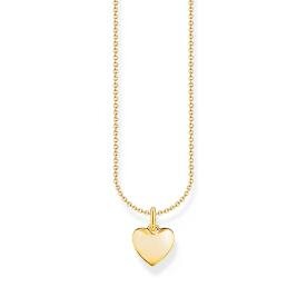 Thomas Sabo Aranyozott ezüst szív medál nyakláncon KE2234-413-39-L45v