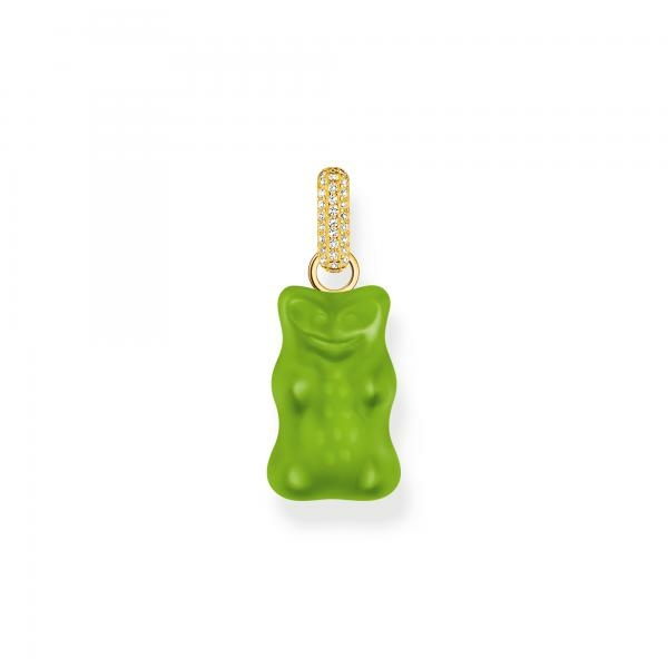 Thomas Sabo Aranyozott ezüst zöld Haribo gumi maci medál PE967-414-6