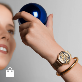 Thomas Sabo aranyszínű karkötő órával - szett - Thomas Sabo