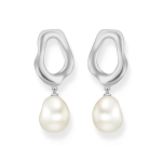 Thomas Sabo Aszimmetrikus bedugós ezüst fülbevaló tenyésztett gyönggyel H2322-082-14