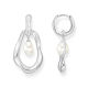 Thomas Sabo Aszimmetrikus karika fülbevaló tenyésztett gyönggyel H2321-082-14