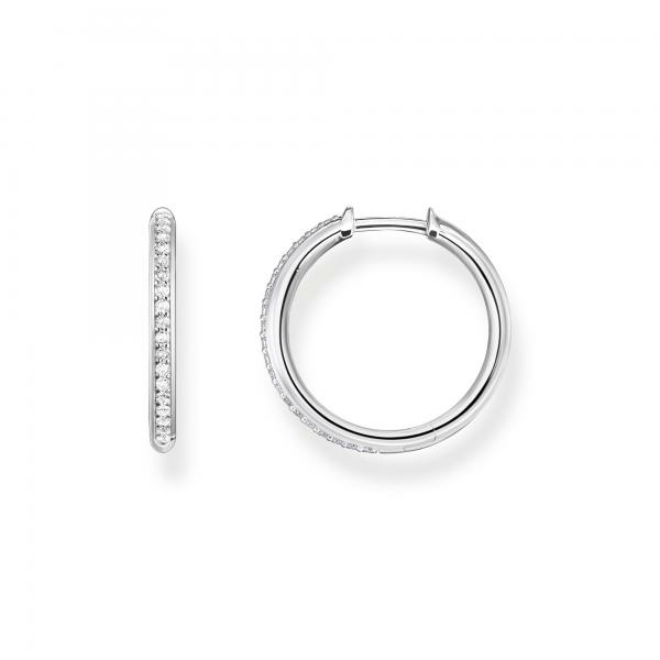 Thomas Sabo Áttetsző köves pávé karika ezüst fülbevaló CR673-051-14