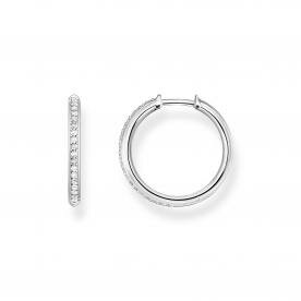 Thomas Sabo Áttetsző köves pávé karika ezüst fülbevaló CR673-051-14