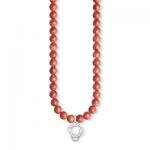 Thomas Sabo Bambusz korall charm nyaklánc X0236-015-10-L60