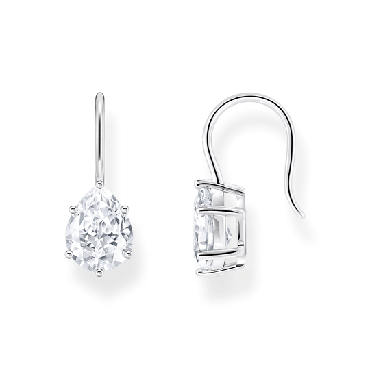 Thomas Sabo Beakasztós ezüst fülbevaló csepp áttetsző cirkóniával H2290-051-14