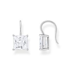 Thomas Sabo Beakasztós ezüst fülbevaló négyszögletes cirkóniával H2289-051-14
