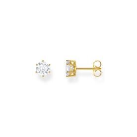 Thomas Sabo Bedugós aranyozott ezüst fülbevaló áttetsző brill csiszolású cirkóniával H2301-414-14