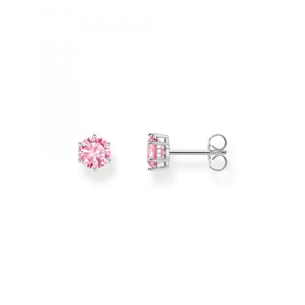 Thomas Sabo Bedugós ezüst fülbevaló rózsaszín brill csiszolású cirkóniával H2301-051-9