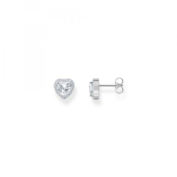 Thomas Sabo Bedugós fénylő szív ezüst fülbevaló H2305-051-14