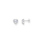 Thomas Sabo Bedugós fénylő szív ezüst fülbevaló H2305-051-14