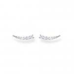 Thomas Sabo Bogyós beakasztós ezüst fülbevaló cirkónia kövekkel H2158-051-14