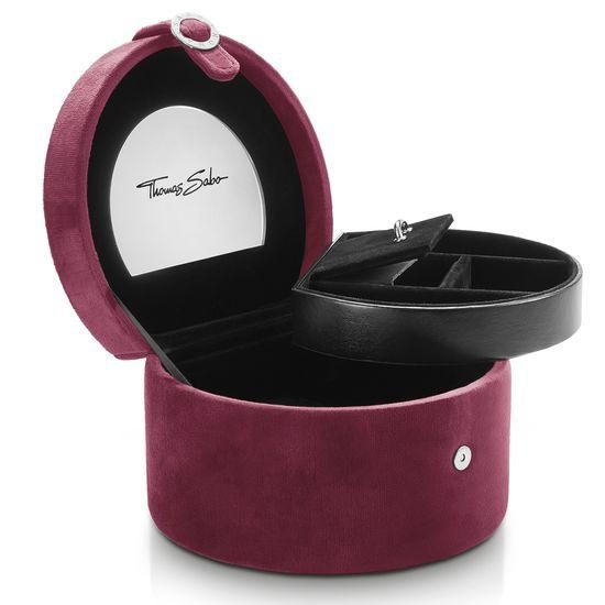 Thomas Sabo Bordó plüss ékszerdoboz DK344