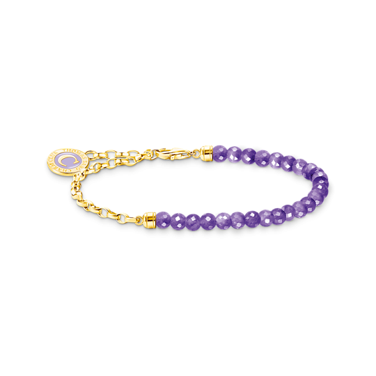 Thomas Sabo Charmista coin aranyozott ezüst karkötő ametiszttel 