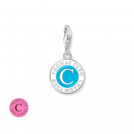 Thomas Sabo Charmista Coin ezüst charm kék tűzzománccal 2098-007-17