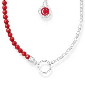 Thomas Sabo Charmista coin ezüst nyaklánc szintetikus korallal KE2190-007-10-L45V