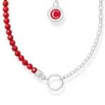 Thomas Sabo Charmista coin ezüst nyaklánc szintetikus korallal KE2190-007-10-L45V