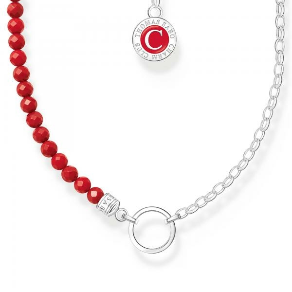Thomas Sabo Charmista coin ezüst nyaklánc szintetikus korallal KE2190-007-10-L45V