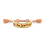 Thomas Sabo Charmista rózsaszín zöld és narancs textil karkötő ACC0049-302-7-L24v