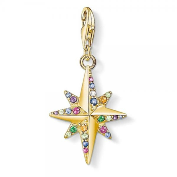 Thomas Sabo Csillag arany charm színes kövekkel 1816-488-7