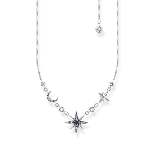 Thomas Sabo Csillagok és hold ezüst nyaklánc cirkóniával KE2119-945-7-L45V