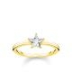 Thomas Sabo Csillogó csillag arany gyűrű 