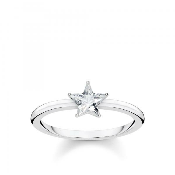 Thomas Sabo Csillogó csillag ezüst gyűrű 