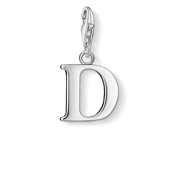 Thomas Sabo D betű ezüst charm 0178-001-12