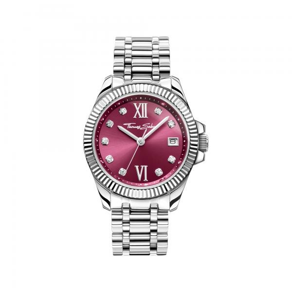 Thomas Sabo Divine burgundi számlapos női óra WA0407-201-212-33