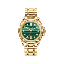 Thomas Sabo Divine Jewellery arany színű női óra malachit számlappal WA0436-291-211