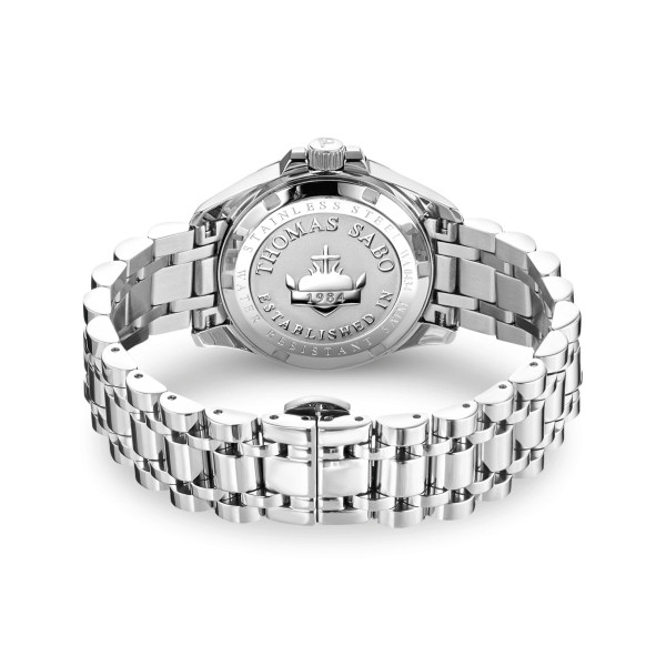 Thomas Sabo Divine Jewellery ezüst színű női óra malachit számlappal WA0434-201-211