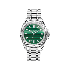 Thomas Sabo Divine Jewellery ezüst színű női óra malachit számlappal WA0434-201-211