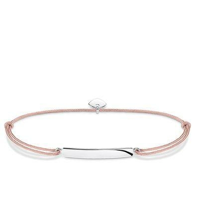 Thomas Sabo Drap textil karkötő gravírozható ezüst lappal LS011-173-19-L20