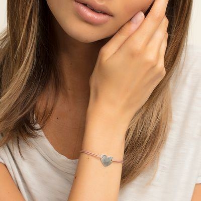 Thomas Sabo Drap textil karkötő gravírozható szívvel LS026-173-19-L20