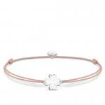 Thomas Sabo Drapp textil karkötő ezüst lóherével LS120-173-19-L20