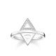 Thomas Sabo Dupla háromszöges ezüst gyűrű gyémánttal 