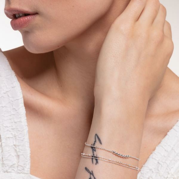 Thomas Sabo Dupla soros ezüst bogyós karkötő A1997-001-21-L19v