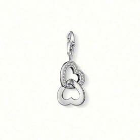 Thomas Sabo Dupla szí­v cirkónia ezüst medál 0863-051-14