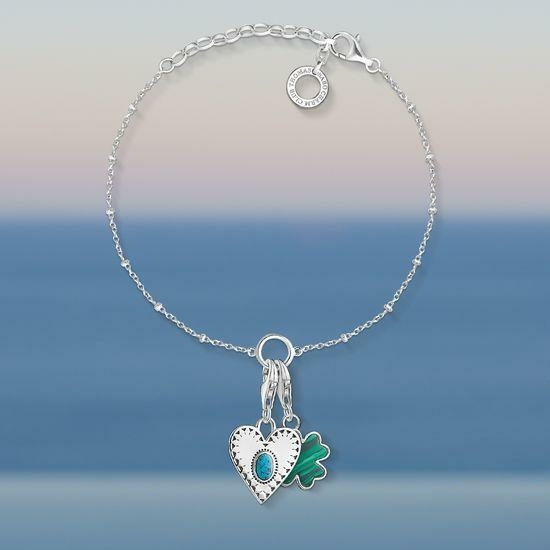 Thomas Sabo Elegáns charm ezüst karkötő X0231-001-12-L19