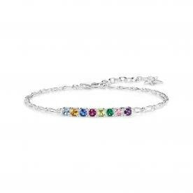 Thomas Sabo Ezüst állítható karkötő színes kövekkel SCA150333