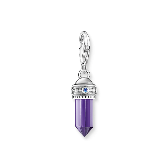 Thomas Sabo Ezüst amulett charm lila kővel 2047-348-13