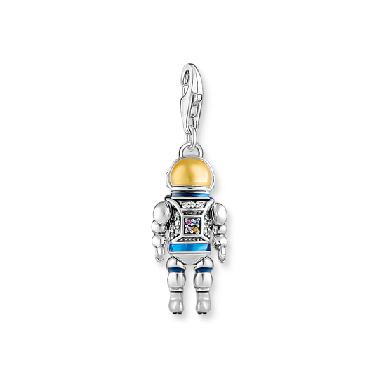 Thomas Sabo Ezüst asztronauta charm tűzzománccal és cirkóniával 2037-691-7