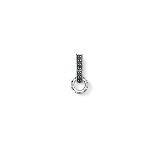 Thomas Sabo Ezüst charm tartó karika fekete X0262-643-11