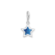 Thomas Sabo Ezüst csillag charm kék glitteres tűzzománccal 2055-007-32