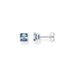 Thomas Sabo Ezüst fülbevaló szögletes világoskék kővel H2174-009-1