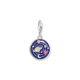 Thomas Sabo Ezüst galaxis charm kék tűzzománccal 2042-691-7