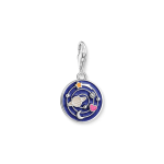 Thomas Sabo Ezüst galaxis charm kék tűzzománccal 2042-691-7