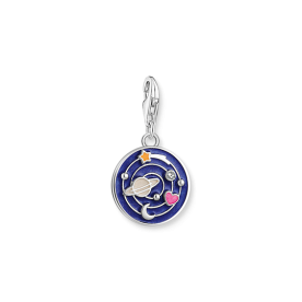 Thomas Sabo Ezüst galaxis charm kék tűzzománccal 2042-691-7