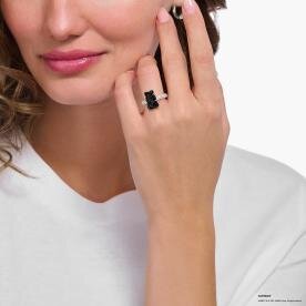 Thomas Sabo Ezüst gyűrű fekete Haribo gumi macival 